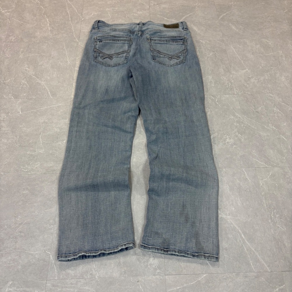 BKE Tyler Mens Light Wash Straight Leg Denim Jeans 34x30